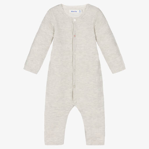 Absorba-أوفرول رومبر مزيج قطن محبوك لون رمادي للأطفال | Childrensalon Outlet