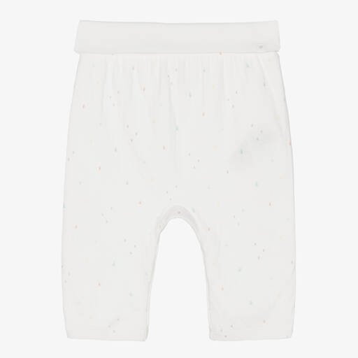 Absorba-Ivory Cotton Raindrop Baby Trousers | Childrensalon Outlet