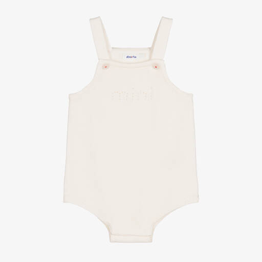 Absorba-Ivory Knitted Cotton Blend Bodysuit | Childrensalon Outlet