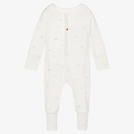 Absorba-Кремовый велюровый комбинезон с облаками | Childrensalon Outlet