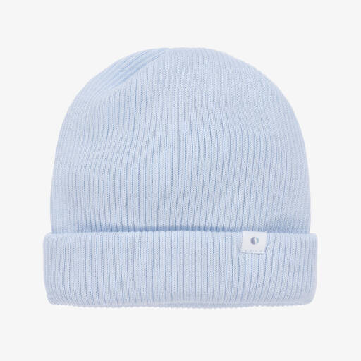 Absorba-Bonnet bleu pâle en coton côtelé | Childrensalon Outlet