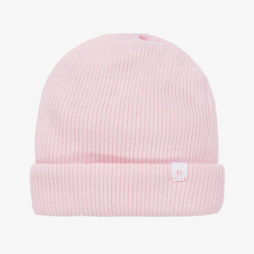 Absorba-Bonnet rose pâle côtelé en coton | Childrensalon Outlet