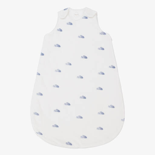 Absorba-Gigoteuse velours blanc et bleu | Childrensalon Outlet