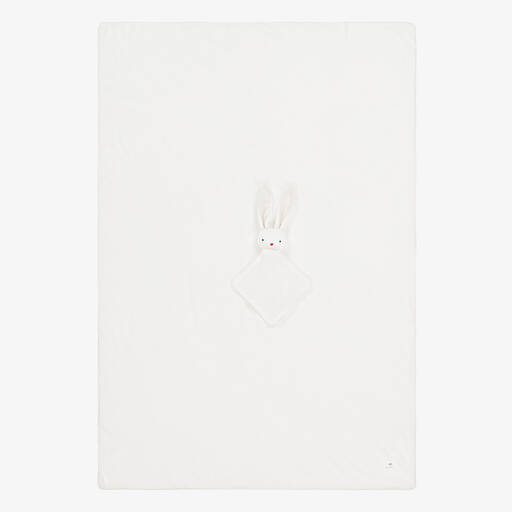 Absorba-طقم دودو وبطانية مبطنة قطن قطيفة لون أبيض | Childrensalon Outlet