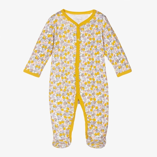 Absorba-Yellow & Purple Fruit Babygrow | Childrensalon Outlet