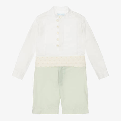 Abuela Tata-Ensemble chemise et short garçon | Childrensalon Outlet