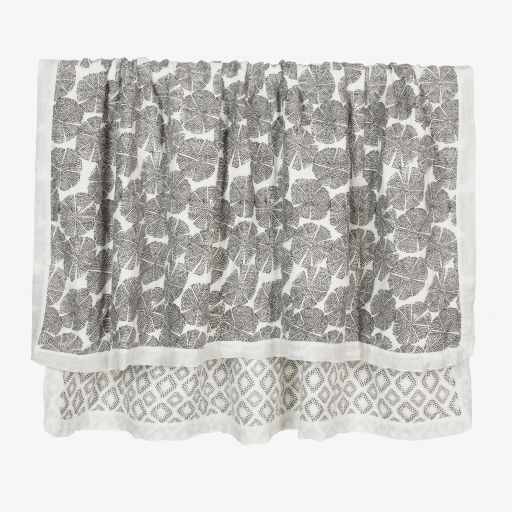 aden + anais-Ivory & Black Blanket (120cm) | Childrensalon Outlet