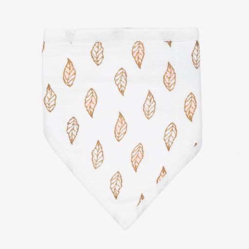 aden + anais-White Leaf Bandana Bib | Childrensalon Outlet