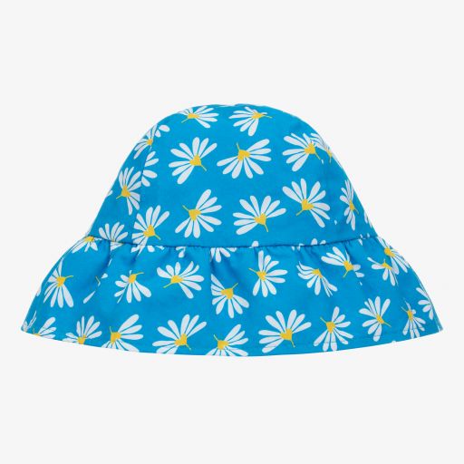 Agatha Ruiz de la Prada-Blue & White Floral Sun Hat | Childrensalon Outlet