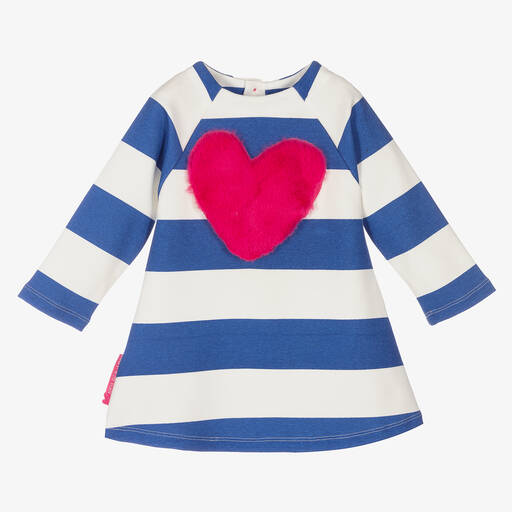 Agatha Ruiz de la Prada-Girls Blue Striped Dress Set | Childrensalon Outlet