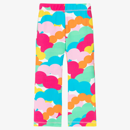 Agatha Ruiz de la Prada-Girls Cotton Bubble Print Flared Trousers | Childrensalon Outlet