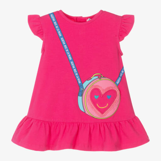 Agatha Ruiz de la Prada-Платье с мотивом сумки пурпурное для девочек | Childrensalon Outlet
