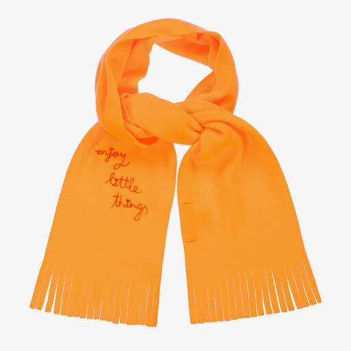 Agatha Ruiz de la Prada-Girls Orange Fleece Scarf | Childrensalon Outlet