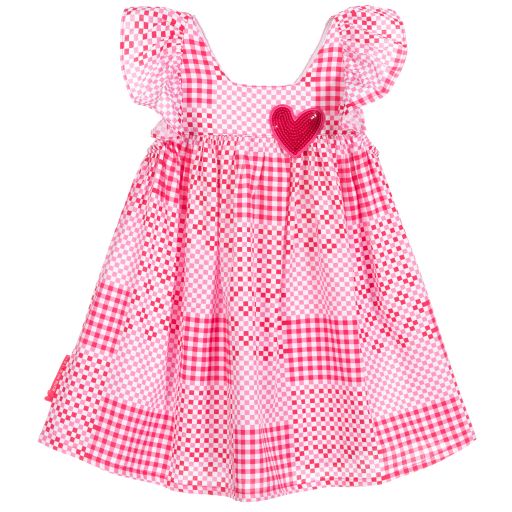 Agatha Ruiz de la Prada-Girls Pink Check Dress | Childrensalon Outlet