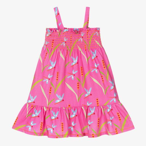 Agatha Ruiz de la Prada-Girls Pink Dragonfly Dress | Childrensalon Outlet