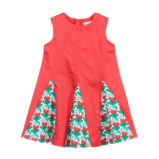 Agatha Ruiz de la Prada-Girls Red Cotton Dress | Childrensalon Outlet
