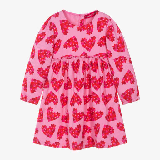 Agatha Ruiz de la Prada-فستان بطبعة قلوب لون زهري | Childrensalon Outlet