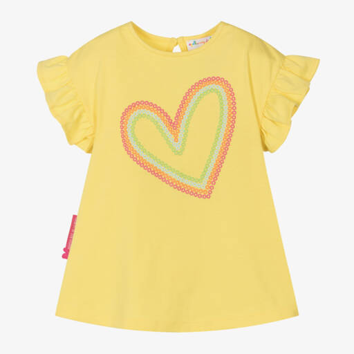 Agatha Ruiz de la Prada-Girls Sunshine Heart Cotton Dress | Childrensalon Outlet