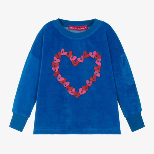 Agatha Ruiz de la Prada-Girls Velour Heart Appliqué Top | Childrensalon Outlet