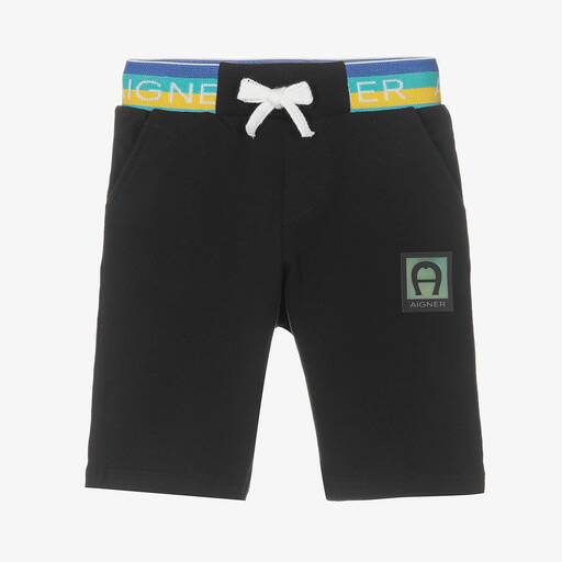 AIGNER-Черные хлопковые шорты для малышей | Childrensalon Outlet