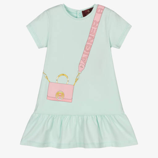 AIGNER-Baby Girl Bag Dress Blue | Childrensalon Outlet