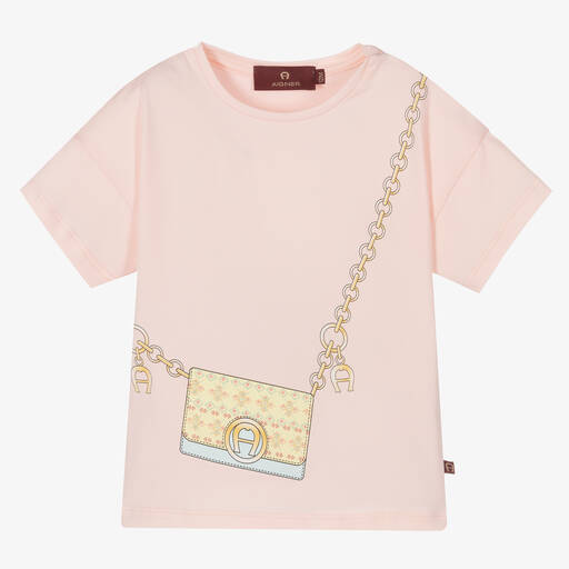 AIGNER-Rosa Baumwoll-T-Shirt für Babys (M) | Childrensalon Outlet