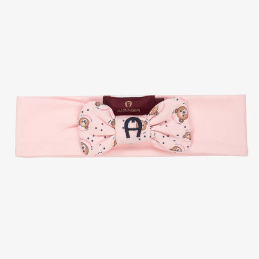 AIGNER-Rosa Teddy-Stirnband (Baby M) | Childrensalon Outlet