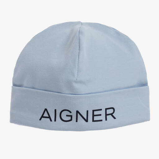AIGNER-قبعة قطن بيما لون أزرق للمواليد | Childrensalon Outlet