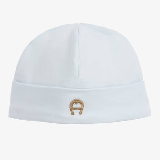 AIGNER-قبعة قطن بيما لون أزرق للأطفال | Childrensalon Outlet
