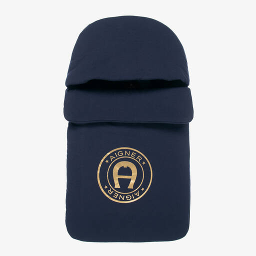 AIGNER-Blue Pima Cotton Nest (70cm) | Childrensalon Outlet