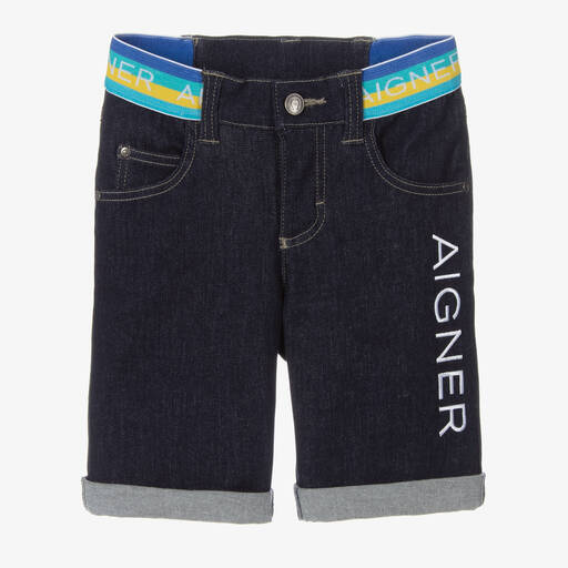 AIGNER-Dunkelblaue Jeans-Shorts (J) | Childrensalon Outlet