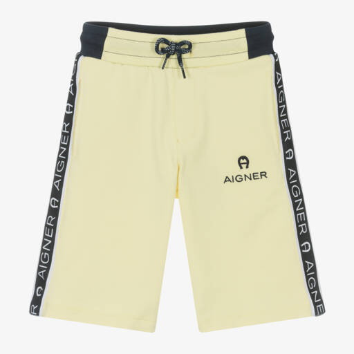 AIGNER-Boys Sunshine Logo Trim Shorts | Childrensalon Outlet