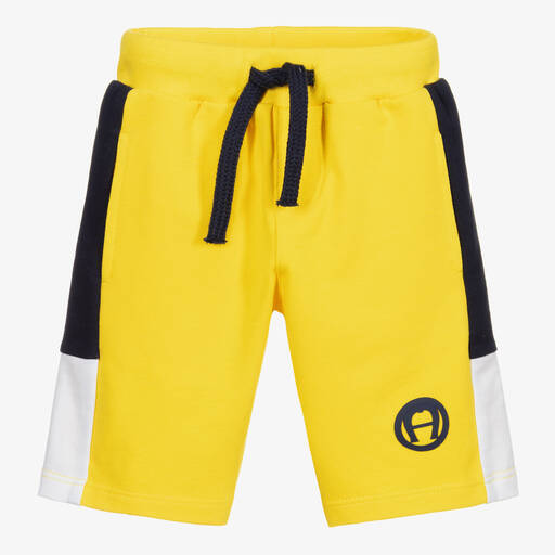 AIGNER-Gelbe Baumwollshorts für Jungen | Childrensalon Outlet