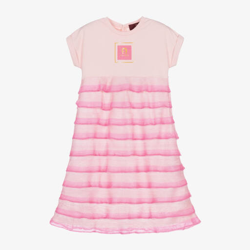 AIGNER-Girls Blush Knit & Tiered Dress | Childrensalon Outlet