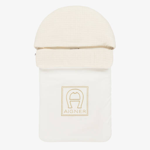 AIGNER-Girls Ivory Cozy Cotton Nest | Childrensalon Outlet