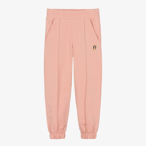 AIGNER-Pantalon de jogging rose en coton fille | Childrensalon Outlet