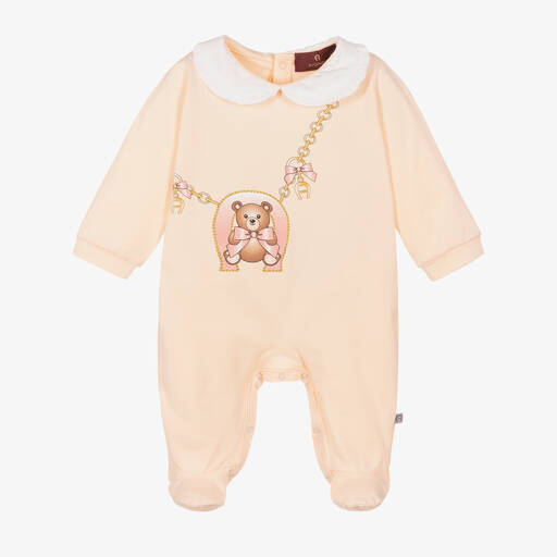 AIGNER-بيبي غرو قطن جيرسي لون زهري للمولودات | Childrensalon Outlet