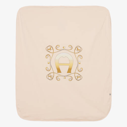 AIGNER-Розовое одеяло из хлопка Пима для девочек | Childrensalon Outlet