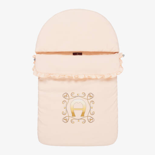 AIGNER-Конверт из розового хлопка Пима для девочек | Childrensalon Outlet