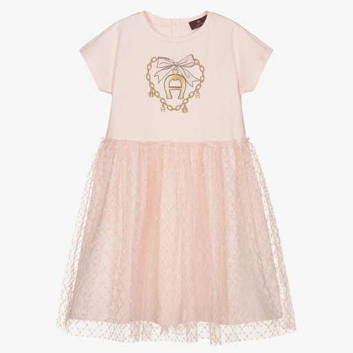 AIGNER-Rosa Tüllkleid für Mädchen | Childrensalon Outlet