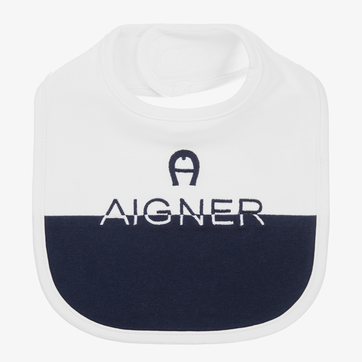 AIGNER-Pima Cotton Baby Bib | Childrensalon Outlet