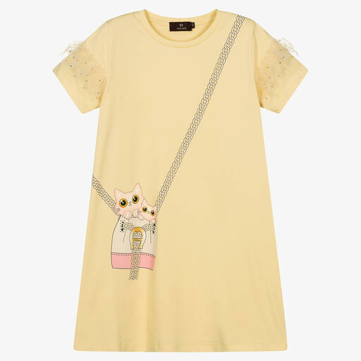 AIGNER-Teen Kleid mit Taschen-Print (M) | Childrensalon Outlet