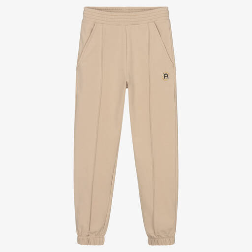 AIGNER-Beige Teen Baumwoll-Jogginghose | Childrensalon Outlet