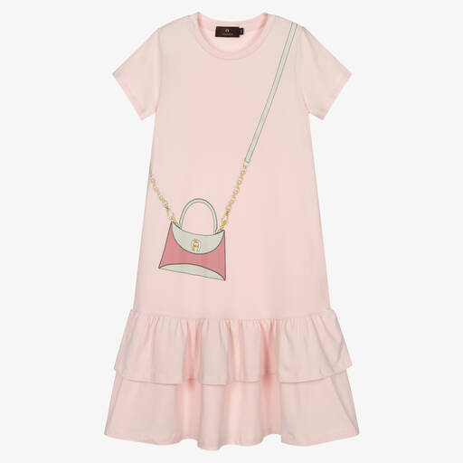 AIGNER-Teen Girls Pink Cotton Dress | Childrensalon Outlet