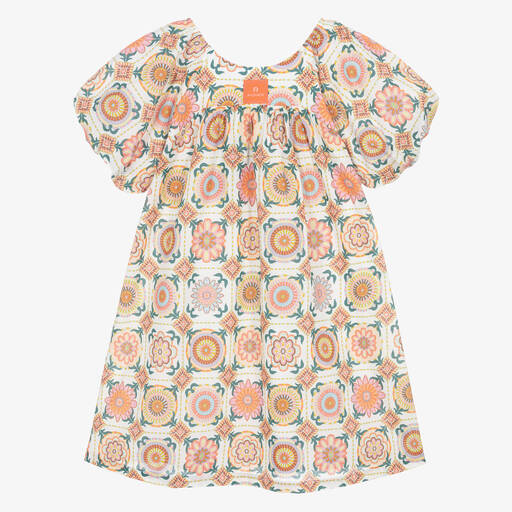 AIGNER-Teen Girls Pink Cotton Floral Dress | Childrensalon Outlet