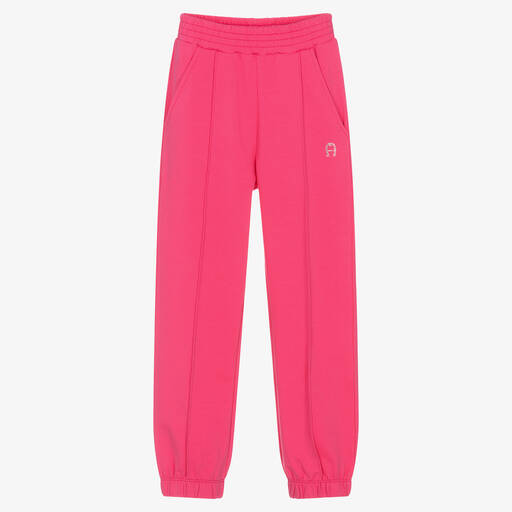 AIGNER-Teen Girls Pink Cotton Joggers | Childrensalon Outlet
