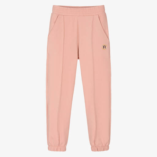 AIGNER-Teen Girls Pink Cotton Joggers | Childrensalon Outlet