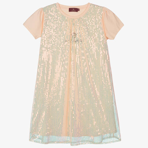 AIGNER-Robe rose à sequins ado fille | Childrensalon Outlet