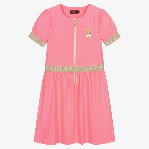 AIGNER-Teen Girls Zip-Up Jersey Dress | Childrensalon Outlet