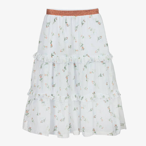 AIGNER-White Floral Skirt | Childrensalon Outlet